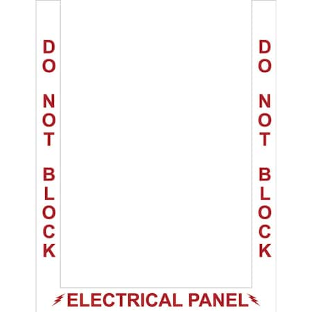 Floor Marking Border Tape, 2in, Electrical Panel Border, 2in, Rubber